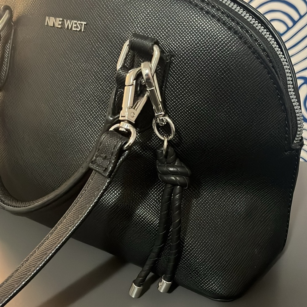 Nine West Black Dome Satchel Bag - Picture 6 of 7